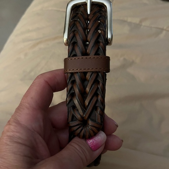 Dockers Men's Brown Weave Braided Brown belt - Picture 2 of 8
